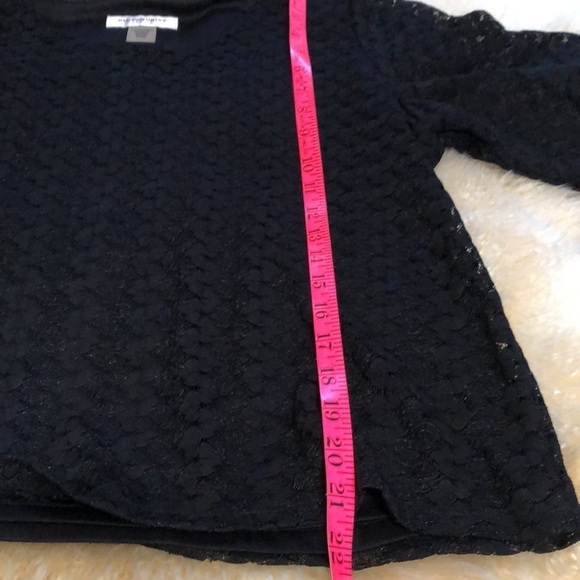 Allison Daley crochet overlay blouse size PM - Picture 7 of 7